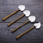 CAMELLIA HEART SPOON 4 PC. SET