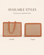 Raja Leather and Cane Laptop Bags