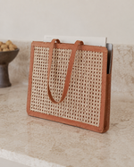 Raja Leather and Cane Laptop Bags