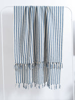 Girit Blue Cotton Linen Towel