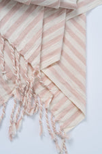 Girit Salmon Cotton Linen Towel