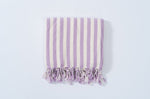 Girit Lilac Cotton Linen Towel