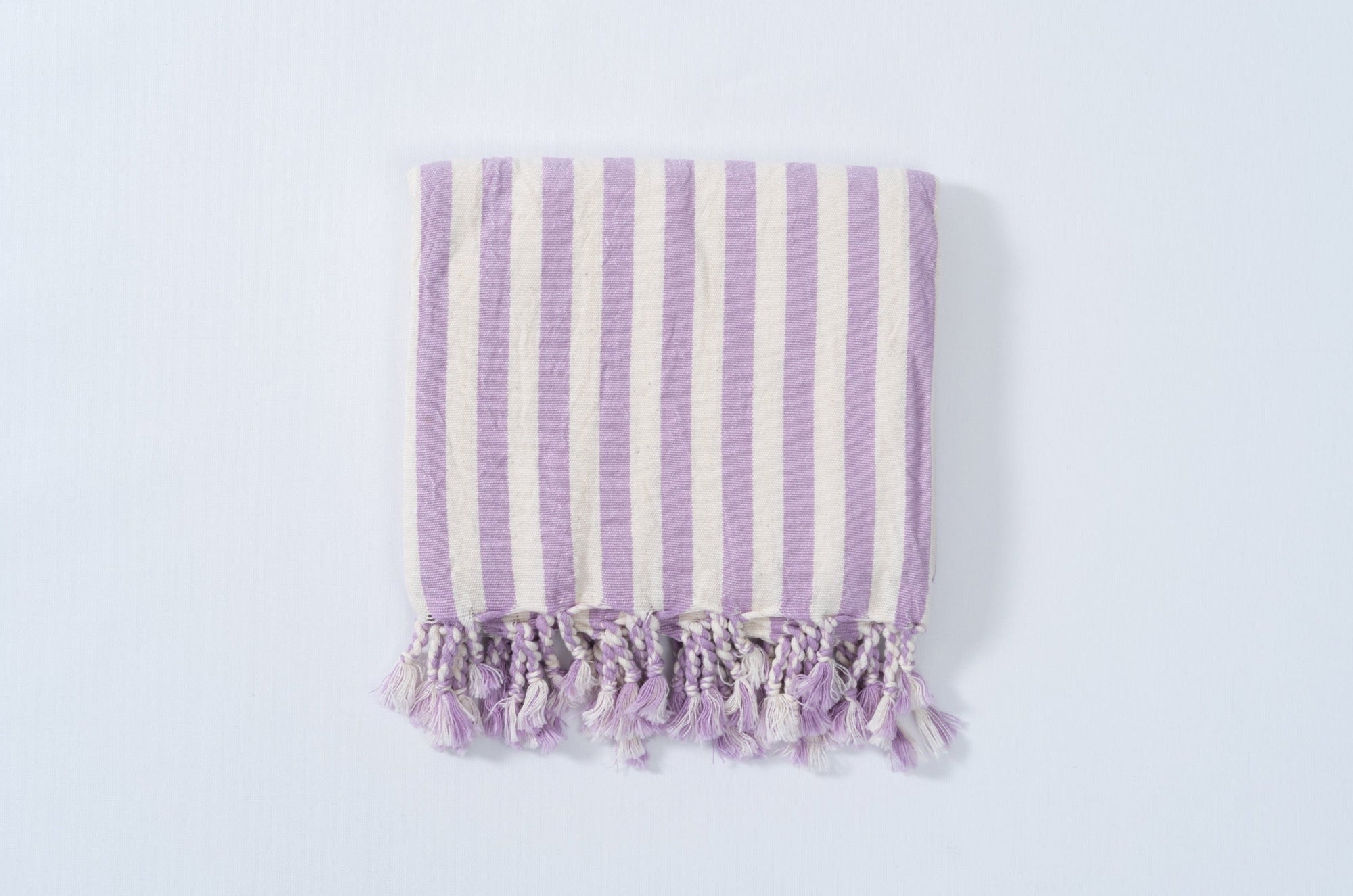 Girit Lilac Cotton Linen Towel