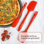 8 Piece Silicone Spatula Set - Teal Grey