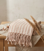 Girit Salmon Cotton Linen Towel