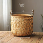 Bamboo Woven Storage Basket