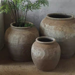 Round Earthenware Pot