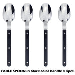 Fashionable Design Top Mirror Polishing Cutlery Sets Stainless Steel 18/8(304) ABS Handle With Rivets Silverware Set For Kitchen