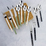 Fashionable Design Top Mirror Polishing Cutlery Sets Stainless Steel 18/8(304) ABS Handle With Rivets Silverware Set For Kitchen