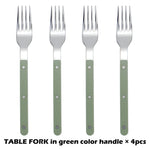Fashionable Design Top Mirror Polishing Cutlery Sets Stainless Steel 18/8(304) ABS Handle With Rivets Silverware Set For Kitchen