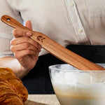 Bread Stirring Spatula Eco-Friendly Wooden Sourdough Starter Mixer Kitchen Jar Scraping Tool Dough Mixing Flat Stirring Stick