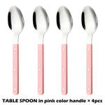Fashionable Design Top Mirror Polishing Cutlery Sets Stainless Steel 18/8(304) ABS Handle With Rivets Silverware Set For Kitchen