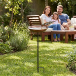 Metal Bird Feeder Iron Art Outdoor Bird Bath Wide-Mouth Rust-resistant Bird Water Drinker