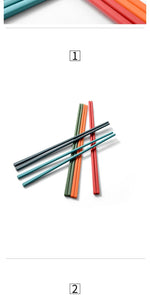 Non-slip 5Pairs Silicone Chopsticks Set Japanese Chopsticks Noodle Sushi Food Chop Stick Kitchen Tableware Set Gift Dinnerware
