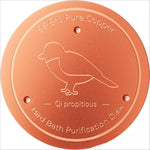 Bird Bath Copper Disc Pure Copper Cleaning Disk with Stable Triple-Point Support All Season Physical Water Care for Bird Baths