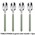 Fashionable Design Top Mirror Polishing Cutlery Sets Stainless Steel 18/8(304) ABS Handle With Rivets Silverware Set For Kitchen