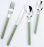 Fashionable Design Top Mirror Polishing Cutlery Sets Stainless Steel 18/8(304) ABS Handle With Rivets Silverware Set For Kitchen