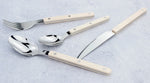 Fashionable Design Top Mirror Polishing Cutlery Sets Stainless Steel 18/8(304) ABS Handle With Rivets Silverware Set For Kitchen