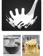 304 Stainless Steel Colander Metal Spoon Noodle Spoon Colander Practical Pasta Tool Soup Scoop Bamboo Handle Kitchen Accessories