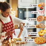 Bread Stirring Spatula Eco-Friendly Wooden Sourdough Starter Mixer Kitchen Jar Scraping Tool Dough Mixing Flat Stirring Stick