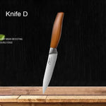 WXCOO Professional Knives Utility Japanese Chef's Knife Stainless Steel Fish Boning Fruit Slicing BBQ Cutter Kitchen Bag