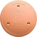 Bird Bath Copper Disc Pure Copper Cleaning Disk with Stable Triple-Point Support All Season Physical Water Care for Bird Baths