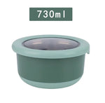 Fresh-keeping Box Stainless Steel Food Sealing Bowl Anti-scalding Lunch Box with Lid Kitchen Food Sealing Bowl Fresh-keeping Box