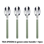 Fashionable Design Top Mirror Polishing Cutlery Sets Stainless Steel 18/8(304) ABS Handle With Rivets Silverware Set For Kitchen