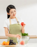 Linen Striped Apron Household Sleeveless Hanging Neck Adjustable Elasticity Kitchen Cooking Gardening Japanese Style Apron New