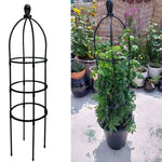 Black Garden Trellis, Plant Climbing Support Frame, Durable Plastic, Potted Plants, Indoor/Outdoor Climbing Plant Support