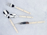 Fashionable Design Top Mirror Polishing Cutlery Sets Stainless Steel 18/8(304) ABS Handle With Rivets Silverware Set For Kitchen