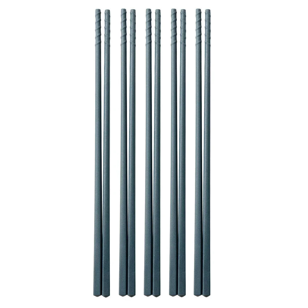 Non-slip 5Pairs Silicone Chopsticks Set Japanese Chopsticks Noodle Sushi Food Chop Stick Kitchen Tableware Set Gift Dinnerware