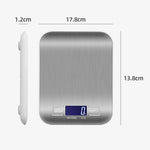 Portable Electronic Digital Kitchen Scale with Timer High Precision LED Display Household Weight Balance Measuring Tools