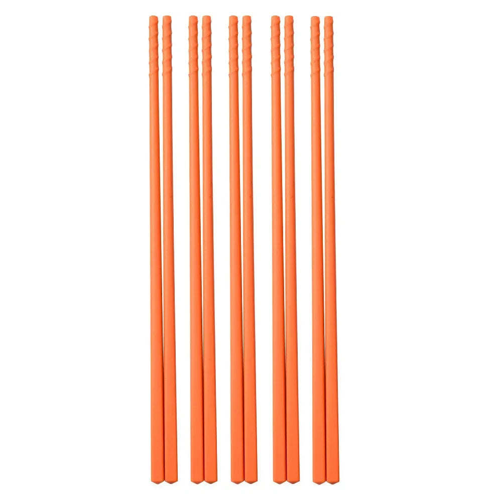 Non-slip 5Pairs Silicone Chopsticks Set Japanese Chopsticks Noodle Sushi Food Chop Stick Kitchen Tableware Set Gift Dinnerware
