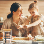 Sourdough Starter Jar Kit Sourdough Starter Container Baking Fermentation Jar Food Storage Jar Kitchen Bread Baking Accessories