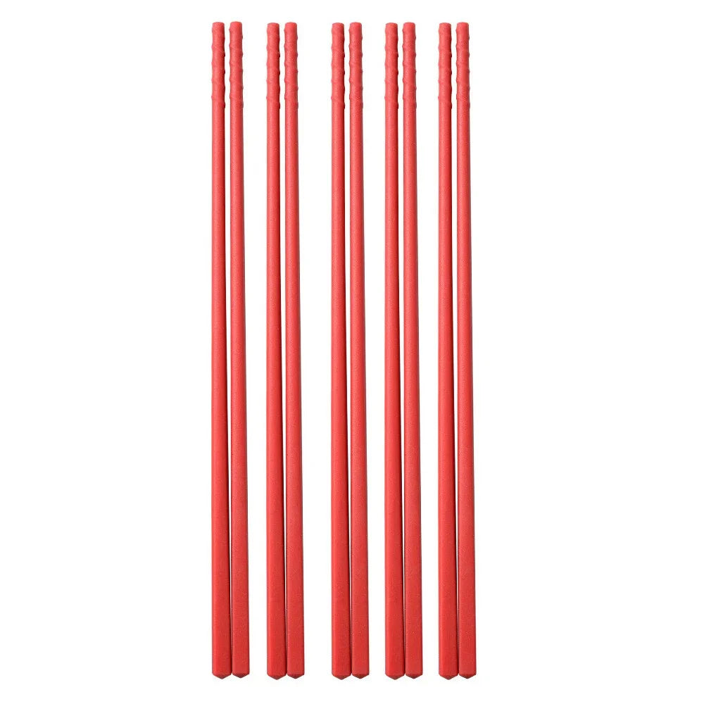 Non-slip 5Pairs Silicone Chopsticks Set Japanese Chopsticks Noodle Sushi Food Chop Stick Kitchen Tableware Set Gift Dinnerware