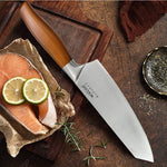WXCOO Professional Knives Utility Japanese Chef's Knife Stainless Steel Fish Boning Fruit Slicing BBQ Cutter Kitchen Bag