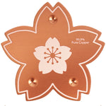 Bird Bath Copper Disc Pure Copper Cleaning Disk with Stable Triple-Point Support All Season Physical Water Care for Bird Baths