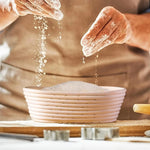 1Pcs Bread Beater Wooden Handle  Stainless Steel Ring Cake Pizza Pastry Biscuit Yeast Baking Dough Mixer Baking Supplies