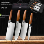 WXCOO Professional Knives Utility Japanese Chef's Knife Stainless Steel Fish Boning Fruit Slicing BBQ Cutter Kitchen Bag