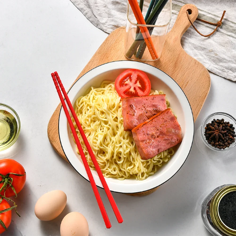 Non-slip 5Pairs Silicone Chopsticks Set Japanese Chopsticks Noodle Sushi Food Chop Stick Kitchen Tableware Set Gift Dinnerware