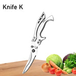 WXCOO Chef Knife Japanese Kitchen Knives Set Professional Laser Damascus Pattern Stainless Steel Meat Cleaver Slicer Knife