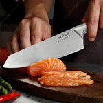WXCOO Professional Knives Utility Japanese Chef's Knife Stainless Steel Fish Boning Fruit Slicing BBQ Cutter Kitchen Bag