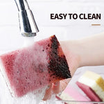 5/10Pcs Dishwashing Cleaning Sponge High Density Strong Stain Removal Kitchen Bathroom Dish Washing Cleaning Tool Porous Sponge