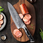 TURWHO 8-inch Professional Chef's Knives Japanese 67 Layer Damascus Steel Super Sharp Meat Vegetable Kitchen Knife Cooking Tools