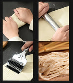 Stainless Steel Manual Noodle Cutter Rolling Spaghetti Maker Pressing Pasta Machine Kitchen Shallot Knife Cooking Accessories