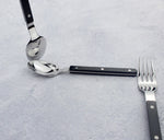 Fashionable Design Top Mirror Polishing Cutlery Sets Stainless Steel 18/8(304) ABS Handle With Rivets Silverware Set For Kitchen