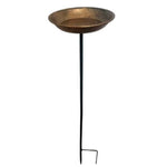 Metal Bird Feeder Iron Art Outdoor Bird Bath Wide-Mouth Rust-resistant Bird Water Drinker