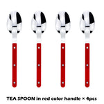 Fashionable Design Top Mirror Polishing Cutlery Sets Stainless Steel 18/8(304) ABS Handle With Rivets Silverware Set For Kitchen