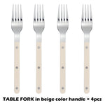 Fashionable Design Top Mirror Polishing Cutlery Sets Stainless Steel 18/8(304) ABS Handle With Rivets Silverware Set For Kitchen